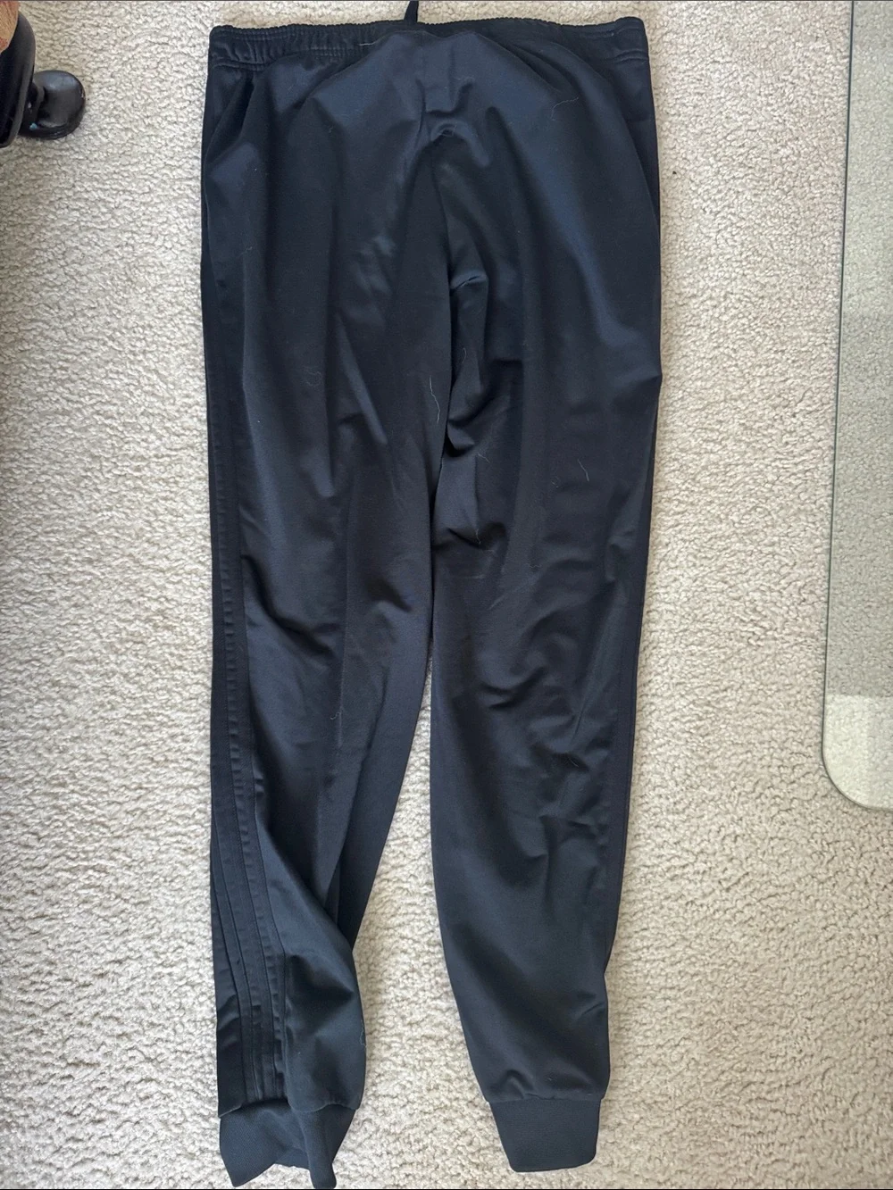adidas Black Men's Athletic Jogger Sweatpants